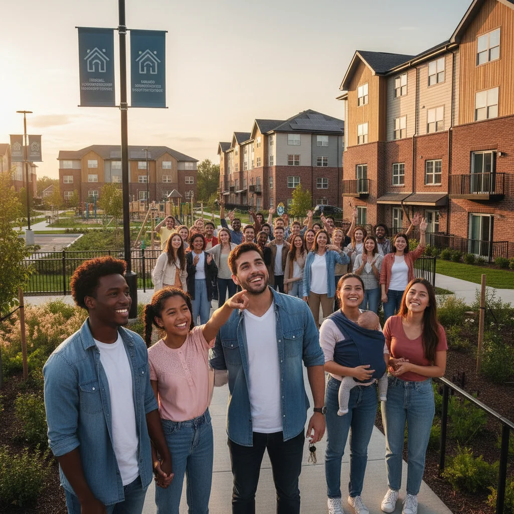 Diverse group benefiting from affordable housing initiatives
