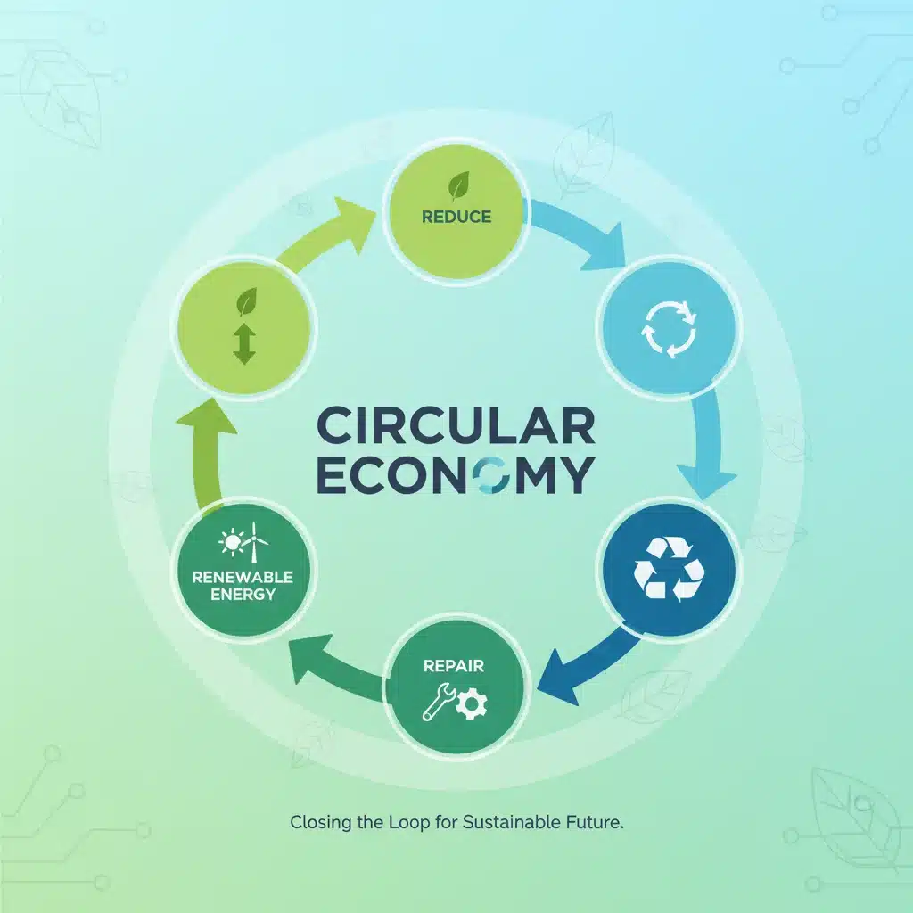 Circular economy infographic for non-profits