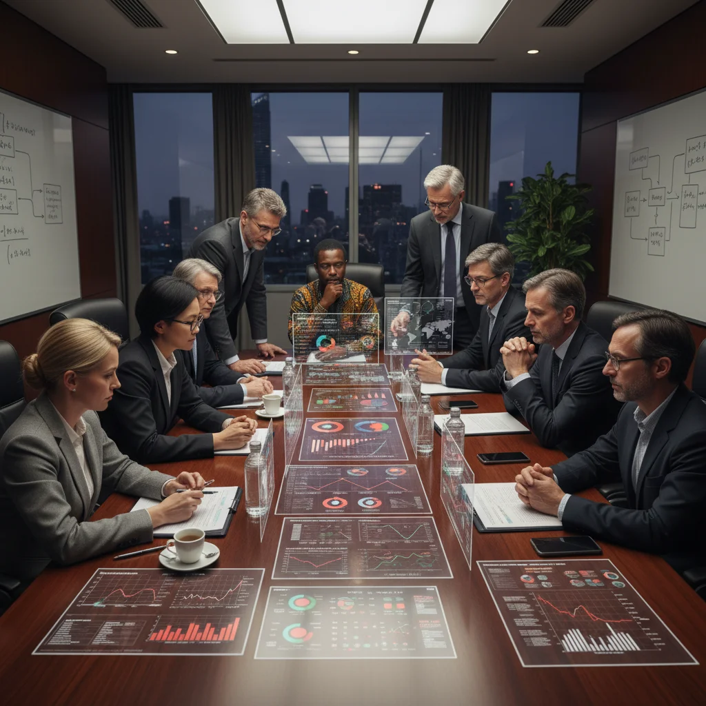 Economists and policymakers discussing fiscal strategies and national debt solutions
