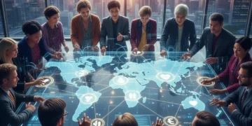 Future Philanthropy: 3 New Giving Models Reshaping 2026 Diverse individuals collaborating on a digital platform for global philanthropic impact