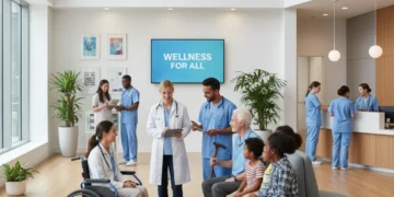 Healthcare Reform 2026: Analyzing the Impact of Recent Legislation on Patient Access Diverse patients interacting with healthcare providers, symbolizing improved access.