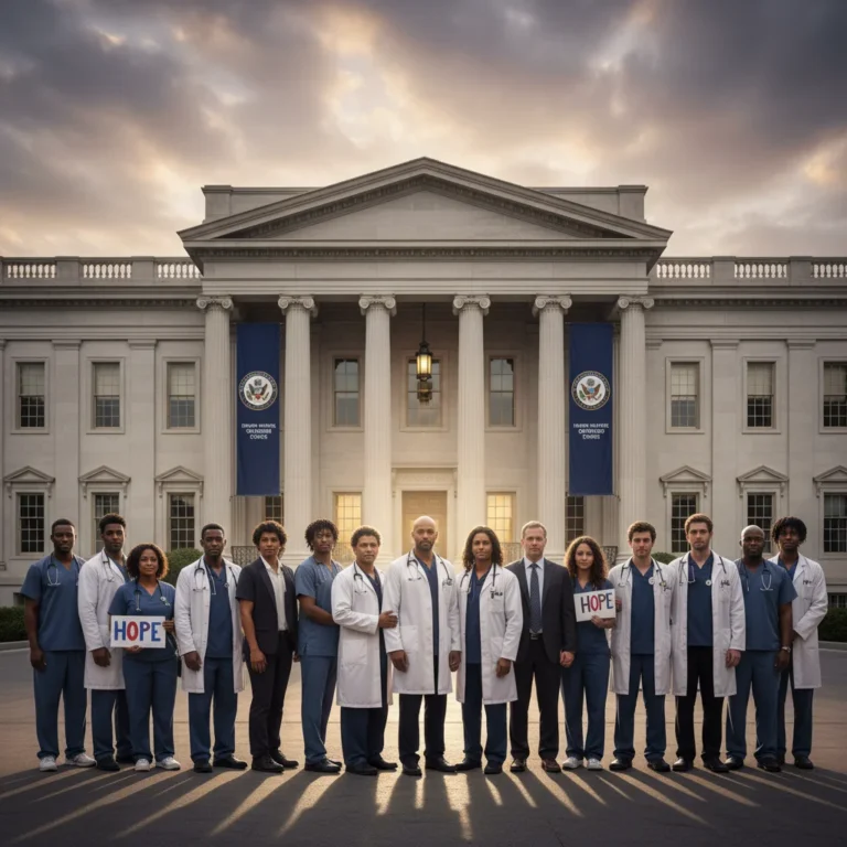 Diverse group united against opioid crisis, symbolizing federal strategies and hope.