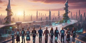 Social impact leaders collaborating to overcome future challenges in 2026