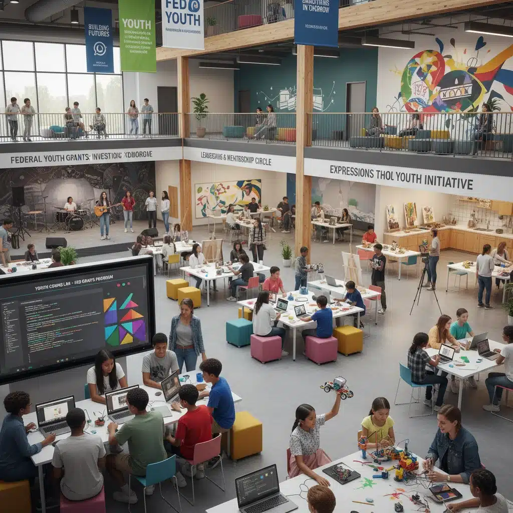 Young people engaged in diverse educational and skill-building activities in a community center