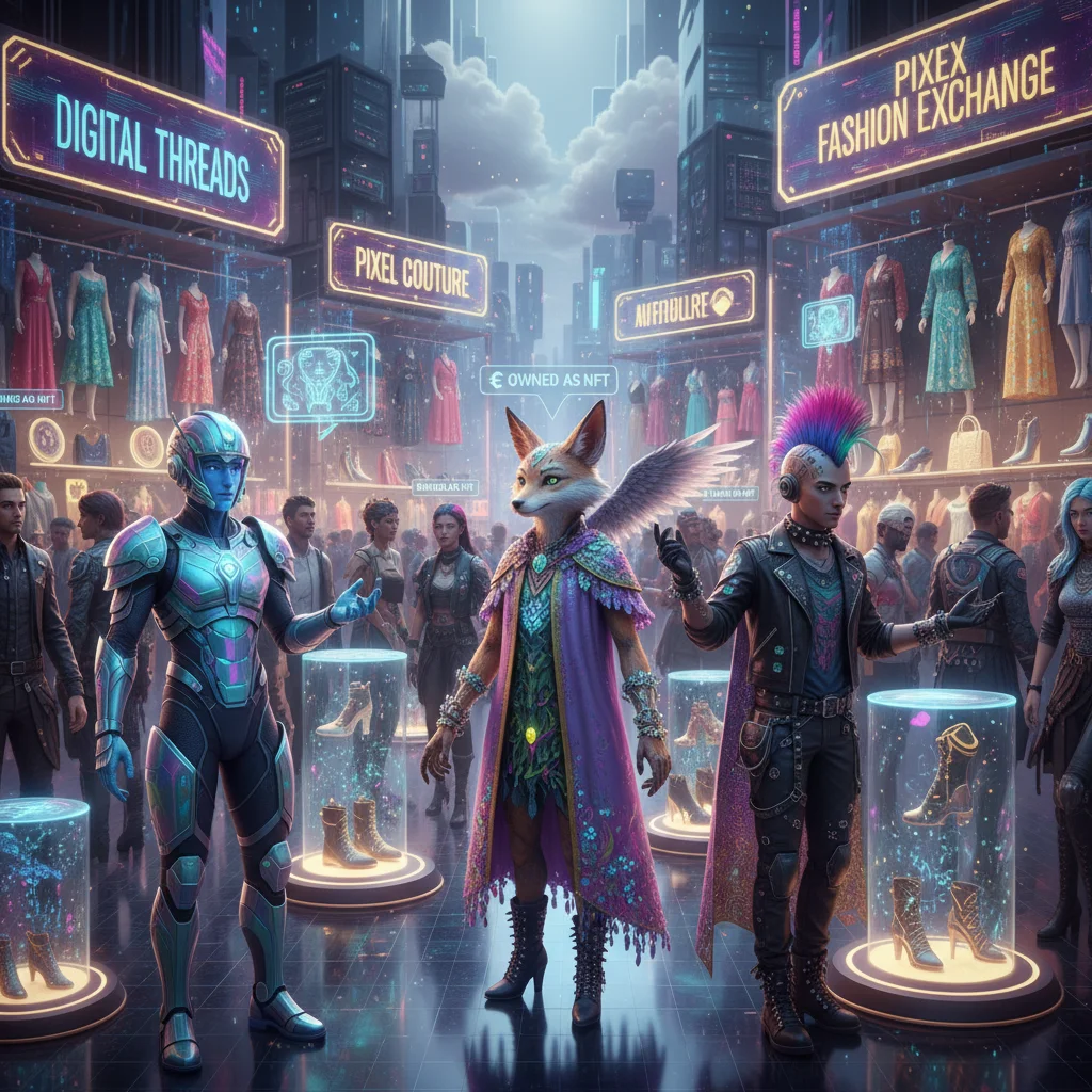 Digital fashion and NFT marketplace in the metaverse